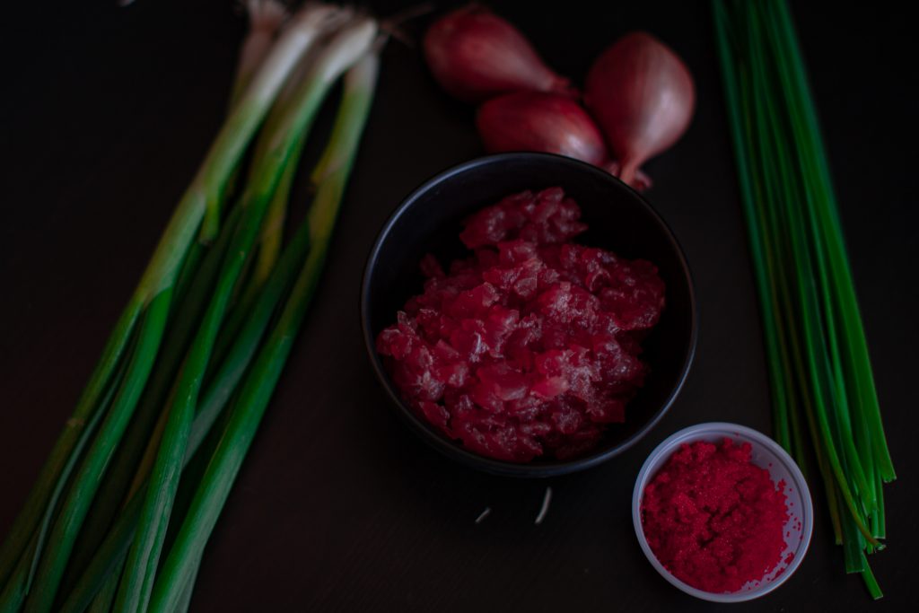 Asian Tuna Tartare Ingredients