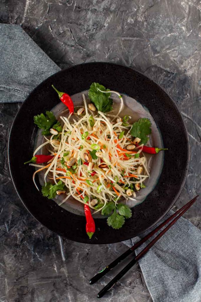 Vietnamese green papaya salad