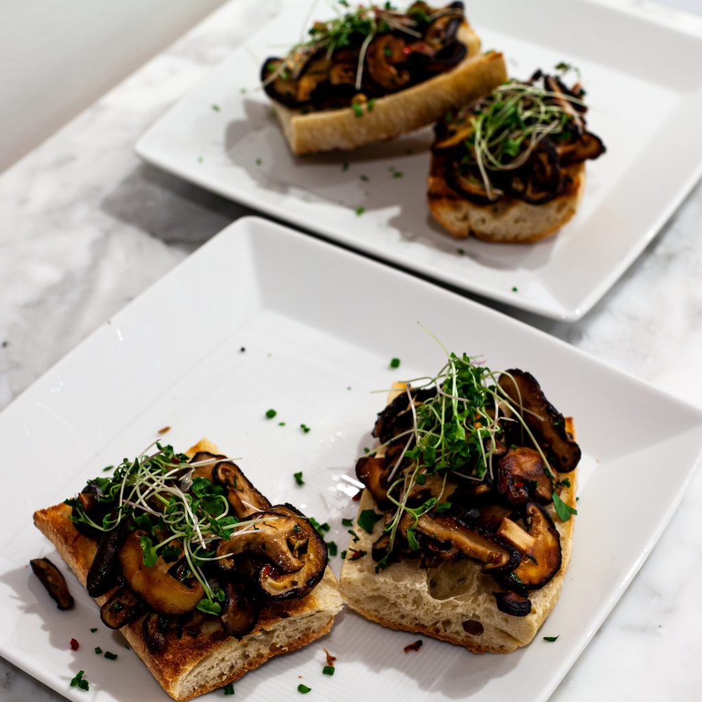 Shitake Mushroom Bruschetta | Salt and Pestle