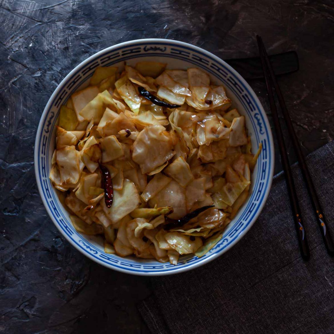 Quick and Easy Sweet and Sour Cabbage Salt and Pestle