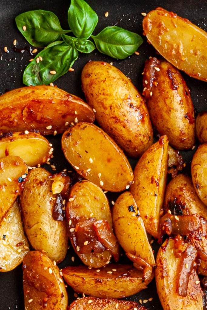 Asian grilled fingerling potatoes