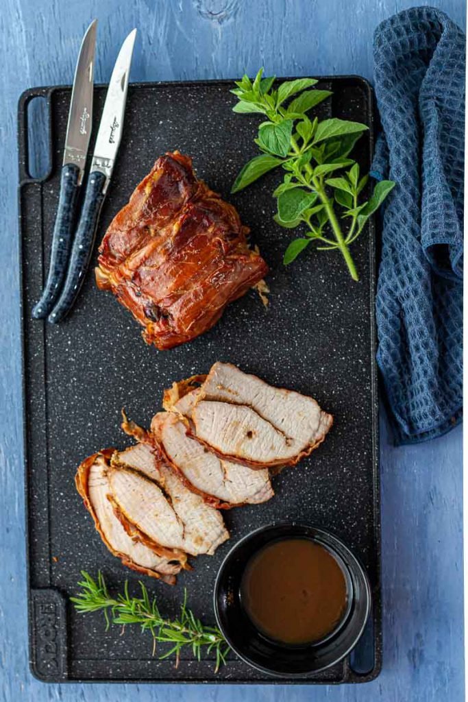Prosciutto-Wrapped Grilled Pork Loin
