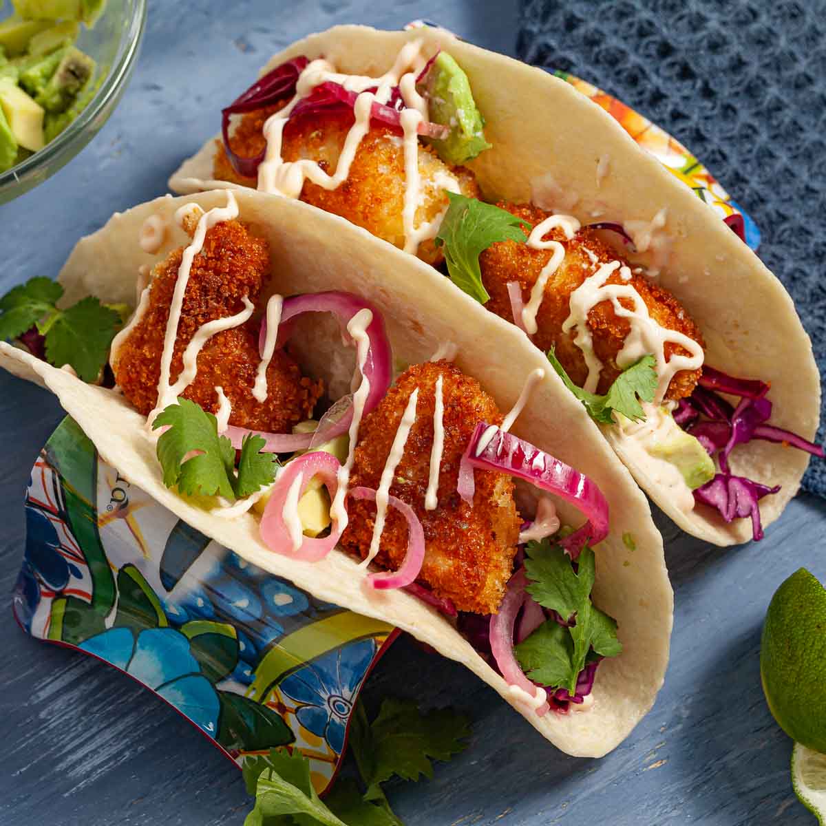Crispy Fish Tacos with Panko and Spicy Mayo | Salt and Pestle