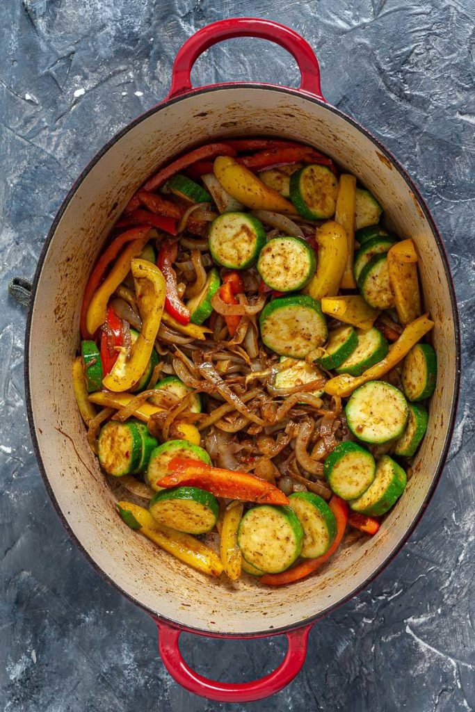 Cooking vegetables in Dutch oven